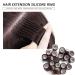300 Pieces 5mm Silicone Feed Members for Hair Extensions | Glue Real Hair Extensions + 2 Hair Extension Hub Nozzles (Brown) - International Shipping Available - Buy Online on GoSupps.com