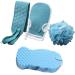 4 Pack Ultra Super Soft exfoliating Bath Sponge Shower Bouquet Bath Towel Gloves Spa Scrub Exfoliator Dead Skin Remove (Pink)