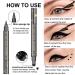 LemonSac 4 Pcs Double-sided Liquid Eyeliner Pen with Eye Makeup Stamp - Waterproof, Smudgeproof, Long Lasting Eyeliner Set - Heart Star Moon Flowers Design - Buy Online on GoSupps.com