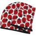Floral Doodle Ladybird Love Microfiber Hair Towel - Super Absorbent Coral Velvet Wrap for All Hair Types - Quick Dry Hair Cap for Women - Buy Online on GoSupps.com