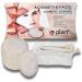 Glart 44AP Washable Cosmetic Pads for Make-Up Removal | 7 Beige & White Pads + Wash Bag | Eco-Friendly & Reusable - Buy Online on GoSupps.com