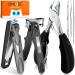 Toenail Clippers for Seniors Thick Toenails DRMODE Heavy Duty Toe Nail Clippers for Men Thick Ingrown Nails with Wide Opening Large 360 Degree Rotary Anti-Splash Finger Nail Clippers Adult w Catcher