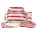 Cath Kidston - Large Nappy Changing Bag Breton Stripe Zip Red (862530)