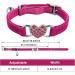 Shop Cobee Bling Heart Cat Neck Band with Bell | Adjustable Rhinestone Collar for Small Cats & Dogs (Rose Red) - International Shipping Available - Buy Online on GoSupps.com