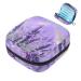 Menstrual Pad Bag with Zipper Ladies Napkin Pouch Tampons Collection Bag for Women and Girls (Purple Lavender Flower)