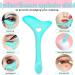 2pcs Eyeliner Stencil Aid Eyeliner Tool For Winged Silicone Eye Liner Eyeshadow Mascara Guard Shield for Beginners Face Cream Mask Tools Blue - Buy Online on GoSupps.com