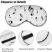 Sleep Mask with Music Notes - Light Blocking Eye Mask for Sleep | Adjustable Soft Eye Shade for Men & Women - Buy Online on GoSupps.com