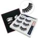 Magnetic Eyelashes And Eyeliner Kit 3 Pairs Reusable Magnetic Lashes With Eyeliner 3D Natural Look False Eyelashes Magnetic Eyelashes Natural Looking Lashes - Buy Online on GoSupps.com