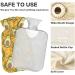 NAANLE Cartoon Avocado Cat Mit & Water Bottle 2L | Large Hot Water Bottle for Bed Hand & Foot Heat Pain Relief & Cold Therapy - Buy Online on GoSupps.com