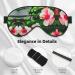 Hibiscus Flowers Print Double-Sided Eye Mask Soft and Light Blocking for Enhancing Sleep Quality - Buy Online on GoSupps.com