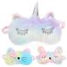 minkissy 3pcs Blindfold Household Eye Mask Silk Eye Sleeping Mask -Resistant Eye Patch Eye Patch for Unicorn Eye Mask Eye Shades for Sleep Polyester Travel Bean Paste Cartoon