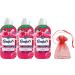 Comfort Creations Fabric Conditioner 30washes 900ml with Stay Fresh Technology Strawberry & Lily Scent 3Pk + Our Gift for You: Organza Small Bag Size: 9x7x0.1cm