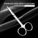 Professional Facial Hair Grooming Scissors - Eyebrow Nose Mustache & Beard Trimming Kit - Stainless Steel Clippers for Men & Women - Buy Online on GoSupps.com