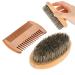 JTLB Men's Beard & Mustache Oval Brush Comb - Grooming Kit for Perfect Facial Hair & Shaving Care - Buy Online on GoSupps.com