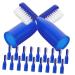 Plafope 20 pieces of prison toothbrush mini toothbrush tooth accessories toothbrush with finger cover prison toothbrush travel toothbrush toothbrush.