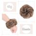Silk-Co Hair Part with Rubber Band - Wavy Soft Bun Hair Extensions 45g | Thickening Messy Bun Updos in Red Brown & Dark Blonde - Buy Online on GoSupps.com