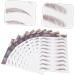  Didiseaon Didiseaon 9 Sheets Eco Imitation Eyebrow Stickers for eyebrow makeup grooming shaping and styling. Eyebrow stickers eyebrow tattoos gel stickers. - Buy Online on GoSupps.com