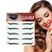 Glitter Eyeliner Stickers for Eyes | 5 Pairs Instant -Adhesive Eyeliner Stencil Glitter Sticker Eyeliner Tool Makeup Eyeliner Stickers Winged Eyeliner Stencil for Eye Makeup Tool Dyeulget Green (Five Pairs)