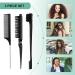 4 Pcs Bounce Curl Defining Brush Comb Set Slick Back Hair Brush Bounce Curly Hair Defining Brush with Edge Brush Bristle Brush Rat Tail Comb for Shaping and Defining Curls Curl Separation - Buy Online on GoSupps.com