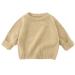 KISLOVE Knitted Jumper Girls Boys Winter Ribbed Knit Sweater Chunky Pullover Long Sleeve Knitwear Top Soft Unisex Toddler Baby Clothes Autumn Outwear 120 Beige