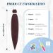 Feshfen Pre Stretched Hair Extensions for Braids - 65cm Yaki Texture Synthetic Hair - Dunkles Auburn & Dark Chestnut Brown - 4 Pack (33#) - Easy Braiding Solutions - Buy Online on GoSupps.com