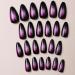 Buy Black Pink Ombre Stiletto Press-On Nails - Glossy Goth Acrylic Gradient Designs | 24Pcs for Women & Girls - Y2K Style - Buy Online on GoSupps.com