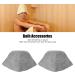 2 Pack Gray Sauna Hats | Thick Water Absorption & Breathable Felt Shower Caps for Men & Women Perfect Bathroom Accessories - Buy Online on GoSupps.com