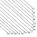 30 Pack 18 Inch Necklace Chain Stainless Steel Link Cable Chain Necklace with Lobster Clasps for DIY Jewelry Making 18 Inches