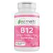 EZ Melts Dissolvable Vitamin B 12 Supplements for Improved Intake - Bioactive B 12 Vitamin to Help Overall Wellbeing - Zero Sugar B12 Vitamins - Vegan Vitamin B12 Tablets - Cherry Flavor - 90 Ct