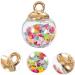 AMOSFUN 90 STK Mini-Sequins Ball Jewelry - Crystal Glass Bottle Pendant Glossy Rhinestone & Pearl Mini-Globe International Shipping Available - Buy Online on GoSupps.com