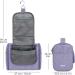 WANDF Large Hanging Toiletry Wash Bag - Purple Organizer for Men and Women | Travel Makeup Cosmetic Case - Buy Online on GoSupps.com