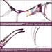 Sangaime Anti Blue Light Reading Glasses for Women & Men - Stylish Purple 1.5x Computer Glasses with Patterned Design - Buy Online on GoSupps.com