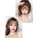 Bangs Curly Hair Bangs Clip Natural Style Black Dark Brown Light Brown Synthetic Heat-Resistant Fiber Suitable for Women for Women Curved Bangs for Daily Wear (Color : T1B/613) - Buy Online on GoSupps.com