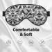 Silver Geometric Soft Sleep Eye Mask | Breathable Eye Patch for Women | Perfect for Travel & Relaxation - Buy Online on GoSupps.com