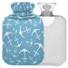 Naanle Ocean Sea Anchor Hermagen bottle MITVATED transparent hot water bottle 1L heat bottle for bed handfoot heat pain relief heat and cold therapy