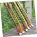 Fomiyes Wooden Back Massage Device & Shoe Helper - Portable Bamboo Back Scratcher 48x3.8cm Khaki - Buy Online on GoSupps.com