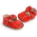 RVROVIC Baby Girl Moccasins - Princess Sparkly Soft Sole Prewalker Shoes (Red, 0-6 Months) - Buy Online on GoSupps.com