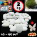 VELLES Pebbles for Painting Large Garden Stones White Natural Rock for Paint Rocks Marble Gravel to Decorative Stone Aquarium Decor Polished Pebble Art Scottish Cobbles for Pond - 1.9kg (40-80mm) 40-80 mm (WeiÃ) - Buy Online on GoSupps.com