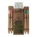 Kids Bamboo Toothbrush Crayon Set - Eco-Friendly, Soft Bristles, Non-BPA | Educational Bonus | 4 Pack - Buy Online on GoSupps.com