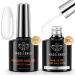 modelones 9 in One Nail Glue Base Coat & Builder Nail Gel Set 2pcs Gel Nail Kit for Nail Tips Nail Thickening Apex Building Nail Extension Rhinestone Gel Nail Glue Lamp Cured 10ml A2-Gel x Nail Glue with Gel Builder