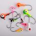 60pcs Fishing Jig Head Hooks Set - Assorted Round Head Hooks for Soft Worm Shrimp Lures - Freshwater & Saltwater Fishing Tackle Kit - Buy Online on GoSupps.com