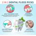 Buy 300 Pcs Mint Dental Floss Sticks - Plastic Toothpicks for Oral Care | International Shipping Available - Buy Online on GoSupps.com