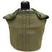 Goetland Stainless Steel WWII US Military Canteen Kit 1QT with 0.5QT Cup and Nylon Cover - Buy Online on GoSupps.com