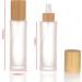 Cosidea 100ml Bamboo Lid Milk Glass Spray Bottles - Set of 4 | Perfect for Perfume Toners & Toiletries | Fine Mist Spray Pumps - Buy Online on GoSupps.com