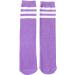 DooVid Kids Soccer Socks - Purple White Three Stripes Knee High Sports Socks for Toddler Boys Girls - One Size - Buy Online on GoSupps.com