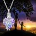 QGJNSGC Tree of Life Urn Necklace for Ashes Cremation Heart Urn Ashes Necklace for Women/Pet Crystals Keepsake Memorial Locket Cremation Jewellery Loved One Memorial Pendant Silver-Purple - Buy Online on GoSupps.com