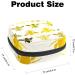 Stylish Menstruation Pad Bag with Zipper - Women's Golden Glitter Bee Napkin and Tampon Bag | Perfect for Women & Girls - Buy Online on GoSupps.com