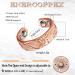 Enercoppex Adjustable Women's Magnetic Copper Ring - Engraved Plum Pattern 4 Magnets Gift Bag Included | International Shipping - Buy Online on GoSupps.com