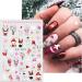 Christmas Nail Stickers 9 Sheets Self-Adhesive Nail Decal Snowman Snowflake Tree Nail Art Decoration Design Supplies - Buy Online on GoSupps.com