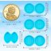 4 Pairs Ball Stud Earring Silicone Resin Mold for DIY Jewelry Crafting - Buy Online on GoSupps.com